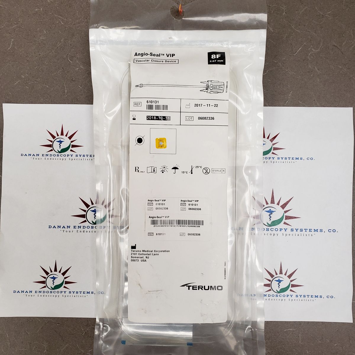 TERUMO 610131 ANGIO SEAL VIP, VASCULAR CLOSURE DEVICE 8F (X)